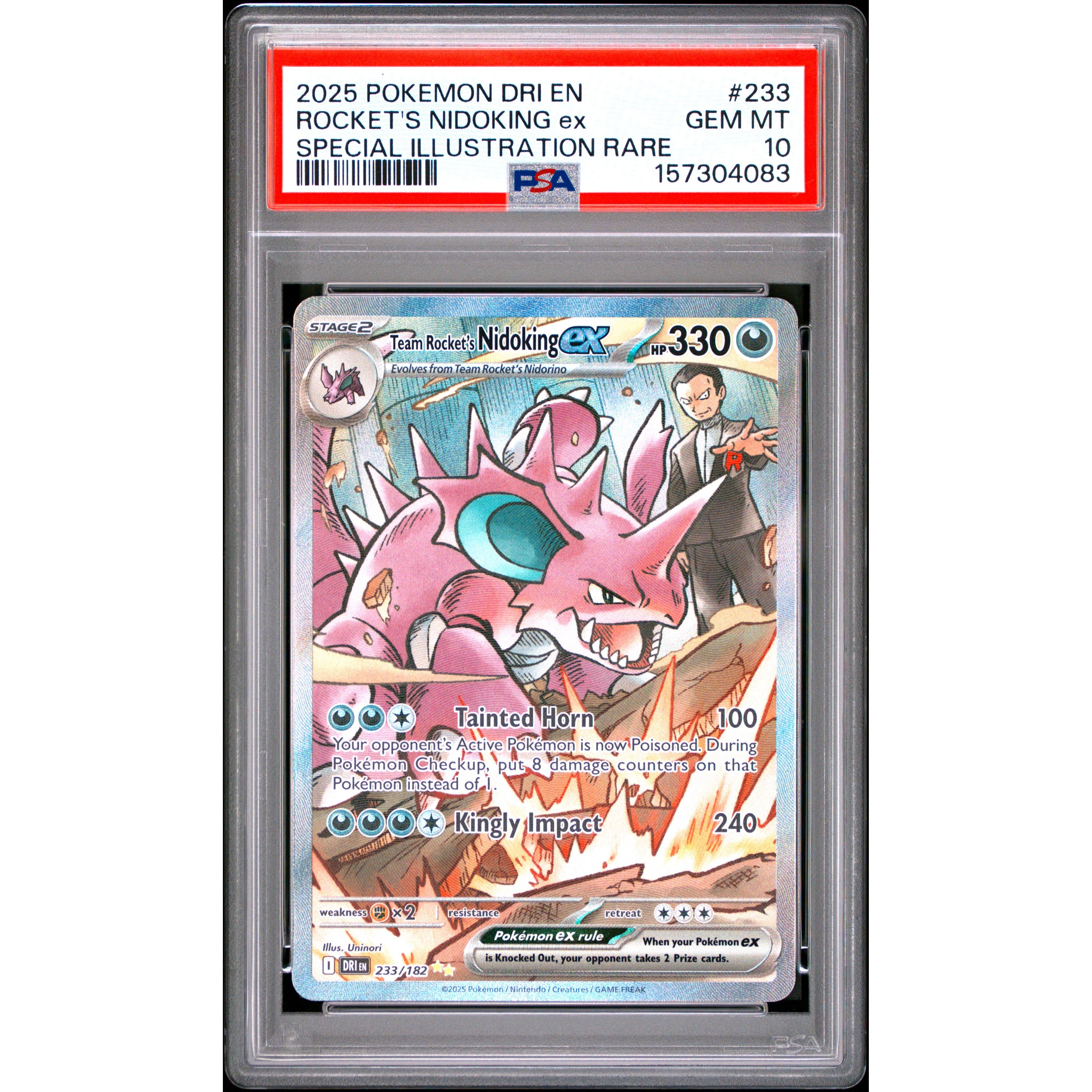Rocket's Nidoking Ex #233 PSA 10 – Destined Rivals | Rogerz.dk