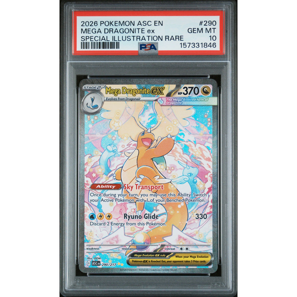 Pokémon TCG: Mega Dragonite Ex #290 PSA 10 - Ascended Heroes