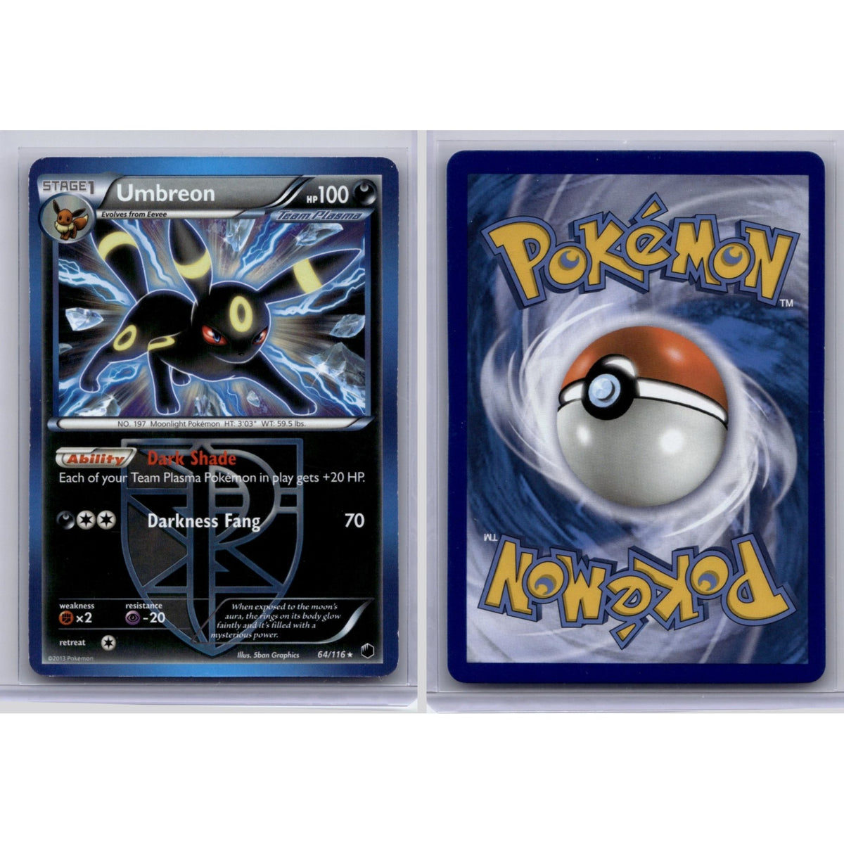 Pokémon TCG, Umbreon (Black & White—Plasma Freeze #64)