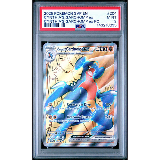 Pokémon TCG: Cynthia's Garchomp Ex #204 PSA 9 - Scarlet & Violet Promo-143218095