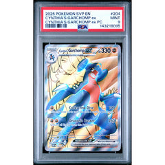 Pokémon TCG: Cynthia's Garchomp Ex #204 PSA 9 - Scarlet & Violet Promo