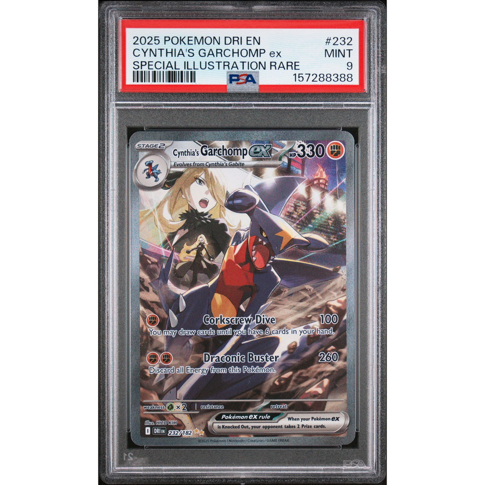 Pokémon TCG: Cynthia's Garchomp Ex #232 PSA 9 - Destined Rivals