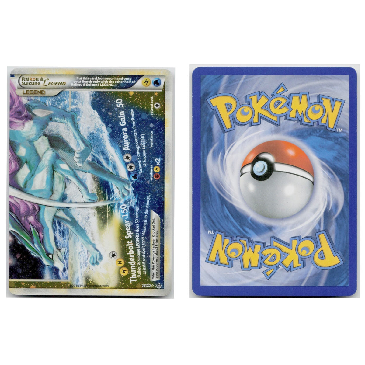 Pokémon TCG, Raikou & Suicune LEGEND (HeartGold & SoulSilver #93)
