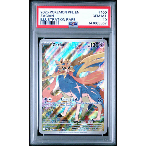 Pokémon TCG: Zacian #100 PSA 10-141603357