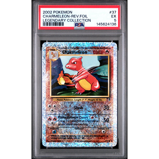 Pokémon TCG: Charmeleon #37 PSA 5 Reverse Holo - Legendary Collection-145624136