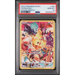Pokémon TCG: Pikachu #160 PSA 10 - Crown Zenith