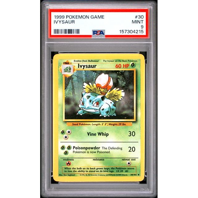 Pokémon TCG: Ivysaur #30 PSA 9 - Base