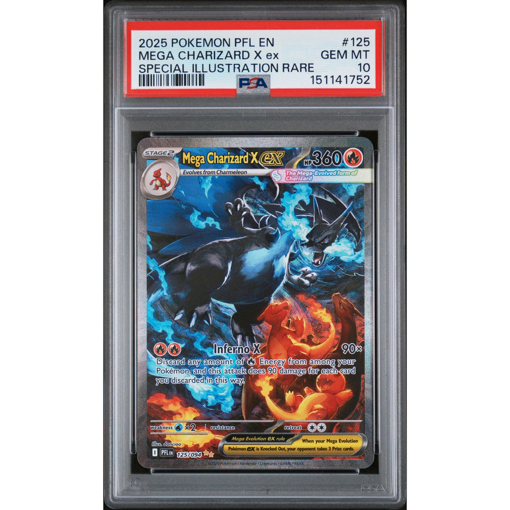 Pokémon TCG: Mega Charizard X Ex #125 PSA 10