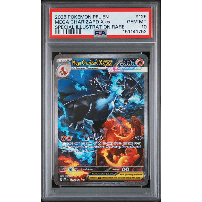 Pokémon TCG: Mega Charizard X Ex #125 PSA 10-151141752
