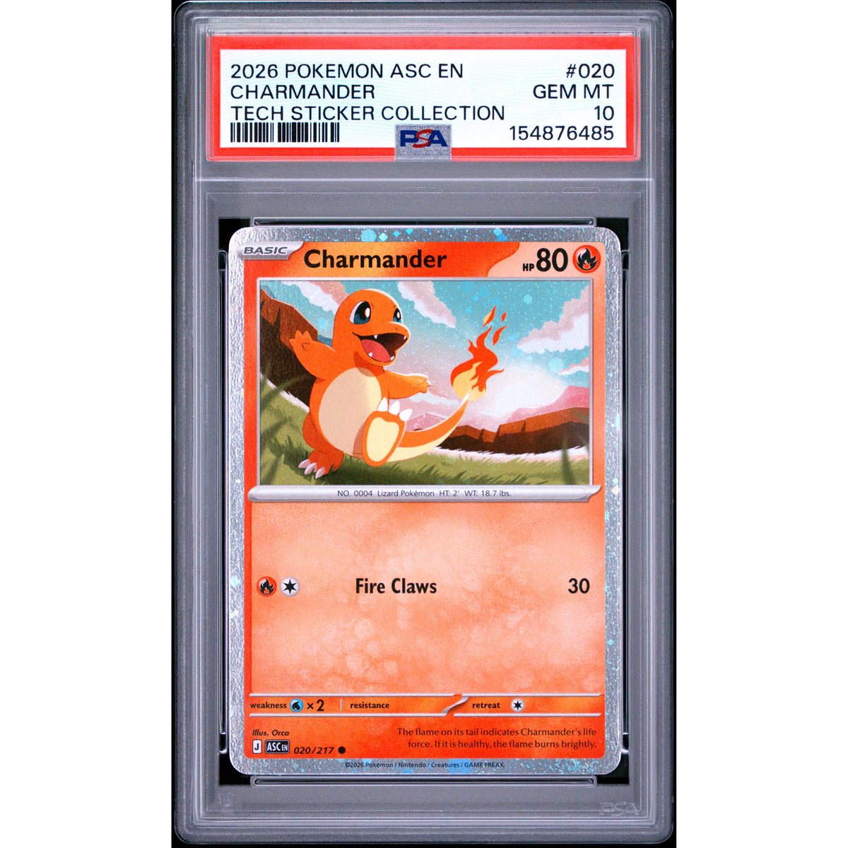 Pokémon TCG: Charmander #020 PSA 10-154876485