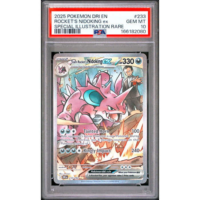 Pokémon TCG: Rocket's Nidoking Ex #233 PSA 10-166182080