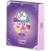 A purple gift box from The Pokémon Company features a vibrant, gem-adorned Espeon illustration at the center, surrounded by decorative patterns and simplified Chinese text below that reads 太阳伊布 and 套装礼盒. Ideal for any Pokémon TCG collector, this Pokemon Espeon Terastal Grand Crystal Gathering Simplified Chinese Binder Gift Box is part of the Scarlet & Violet collection.