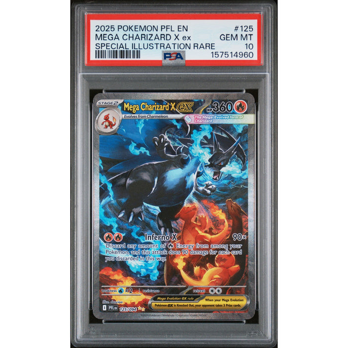 Pokémon TCG: Mega Charizard X Ex #125 PSA 10-157514960