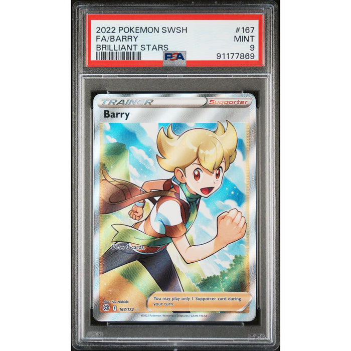 Pokémon TCG: Barry 167 PSA 9 - Brilliant Stars