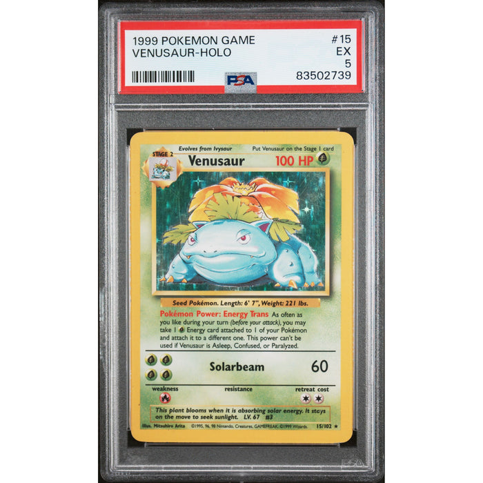 Pokémon TCG: Venusaur Holo #15 PSA 5-83502739