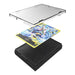 A One Piece Card Game: Sound Loader Volume 2 - Enel inside an open plastic display case.