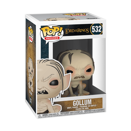 Funko POP! Lord of the Rings: Gollum - #532 by Funko, shown inside its original window display packaging.