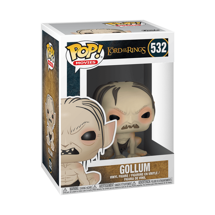 Funko POP! Lord of the Rings: Gollum - #532 by Funko, shown inside its original window display packaging.