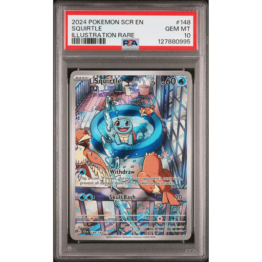 Pokémon TCG: Squirtle #148 PSA 10 - Stellar Crown-127880995