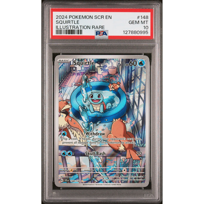 Pokémon TCG: Squirtle #148 PSA 10 - Stellar Crown-127880995