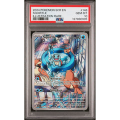 Pokémon TCG: Squirtle #148 PSA 10 - Stellar Crown