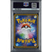 A PSA 9-graded Pokémon TCG: Poncho-Wear Pikachu Rayquaza #230 card from The Pokémon Company, securely encased in a protective plastic holder and featuring the iconic Poké Ball back design with vibrant energy symbols and classic Pokémon text.