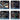 Four Wizards of the Coast Magic the Gathering: Universes Beyond: Warhammer 40,000 - Commander Deck Bundle boxes with unique art and colors are arranged in a 2x2 grid on a white background.