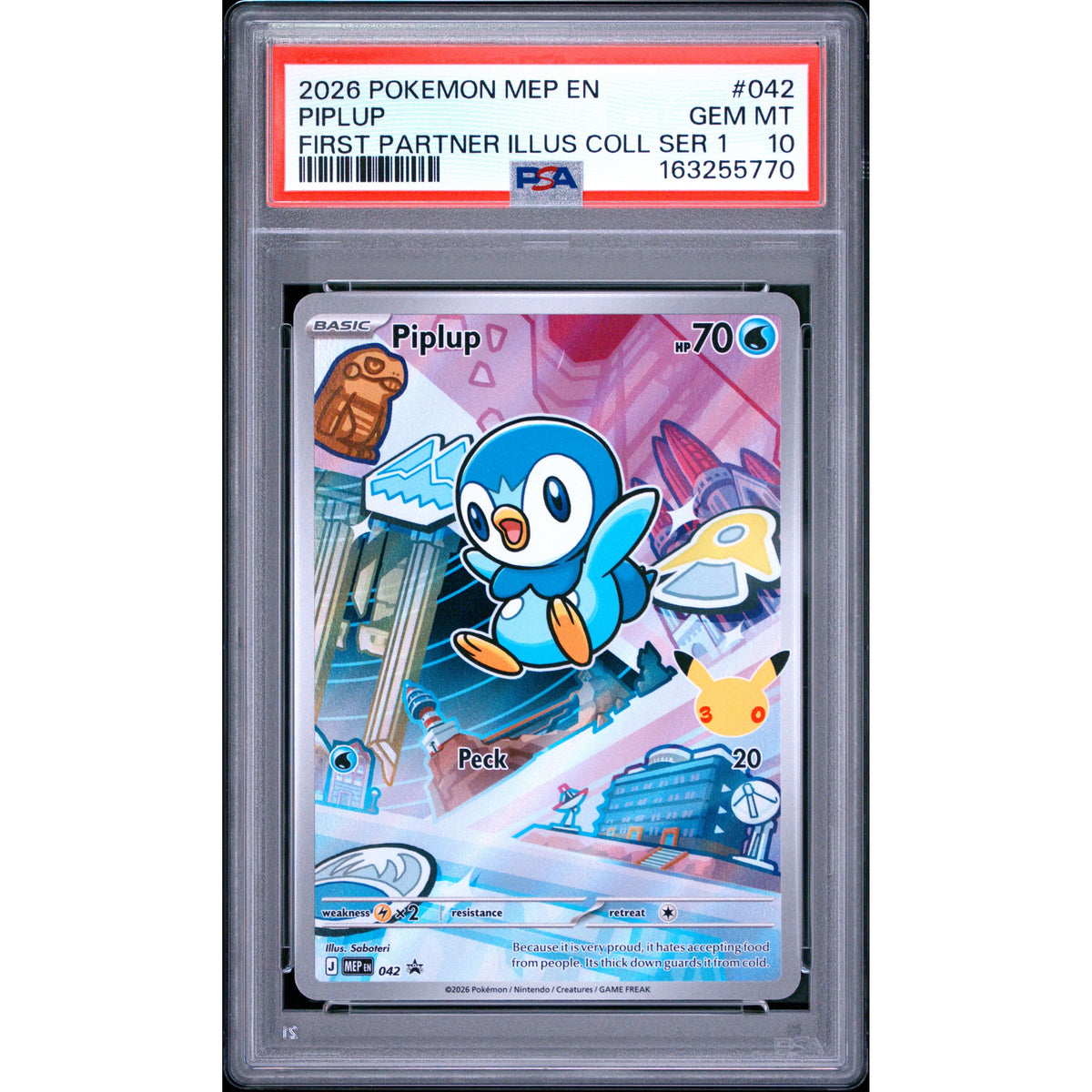 Pokémon TCG: Piplup #042 PSA 10-163255770