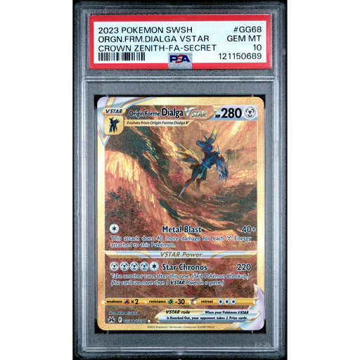 Pokémon TCG: Origin Forme Dialga Vstar GG68 PSA 10 - Lost Origin-121150689