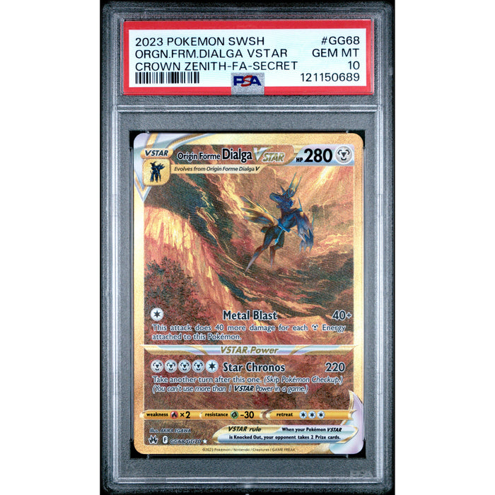 Pokémon TCG: Origin Forme Dialga Vstar GG68 PSA 10 - Lost Origin-121150689