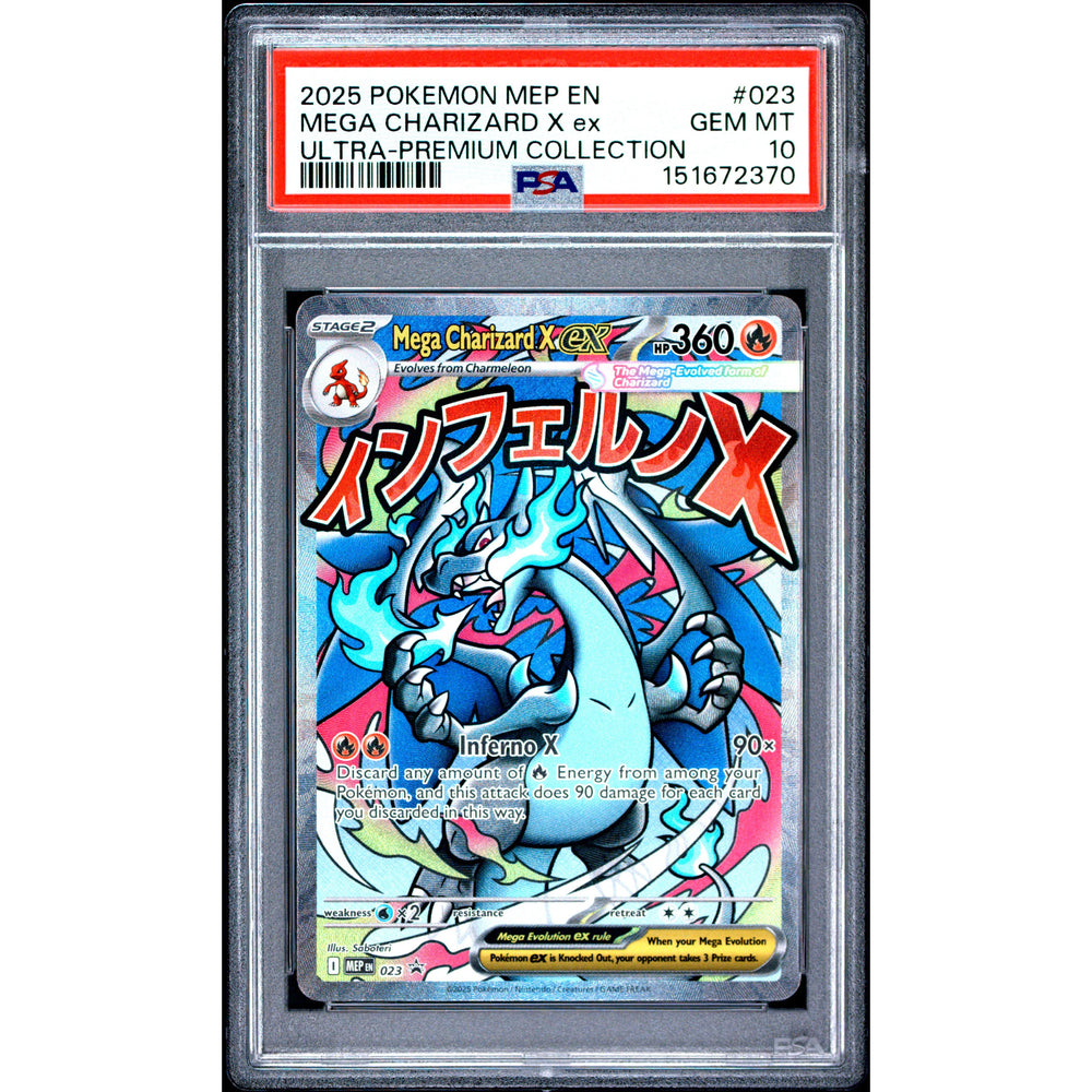 Pokémon TCG: Mega Charizard X Ex #023 PSA 10