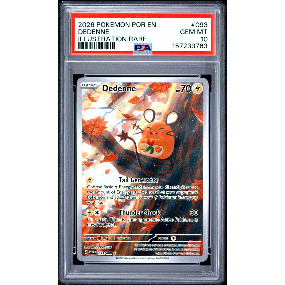 Pokémon TCG: Dedenne #093 PSA 10