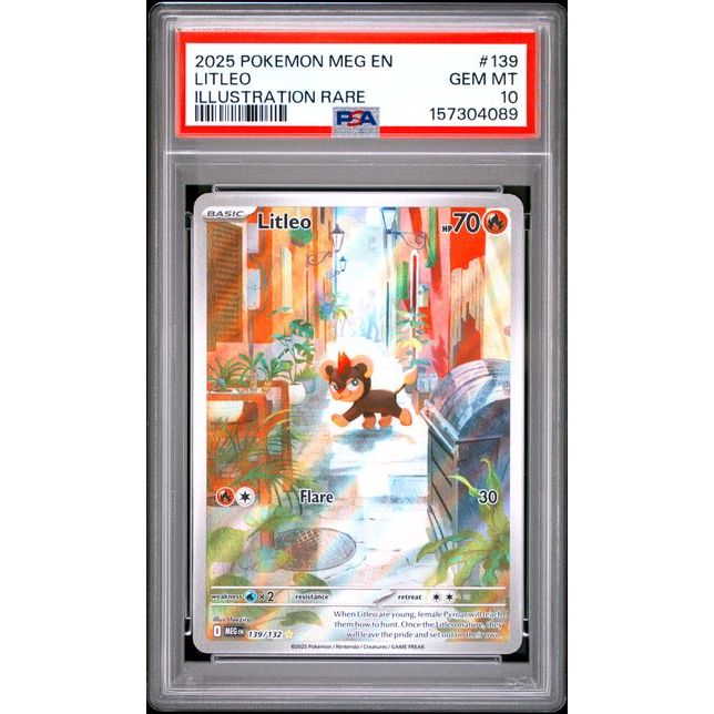 Pokémon TCG: Litleo #139 PSA 10-157304089