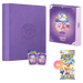 The Pokémon Company’s Espeon Terastal Grand Crystal Gathering Simplified Chinese Binder Gift Box features a striking purple, embossed design with Pokémon-themed packaging, includes two Pokémon TCG sampler cards, and contains eight collectible items—all from the Scarlet & Violet kinesis series.