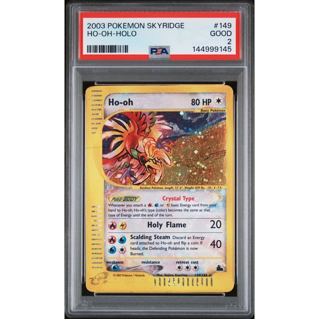 Pokémon TCG: Ho-Oh Holo #149 PSA 2 - Skyridge