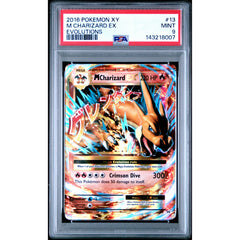 Pokémon TCG: M Charizard Ex #13 PSA 9 - Evolutions