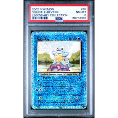 Pokémon TCG: Squirtle 95 PSA 8 Reverse Holo - Legendary Collection