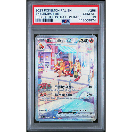 Pokémon TCG: Skeledirge Ex #258 PSA 10 - Paldea Evolved-143608874