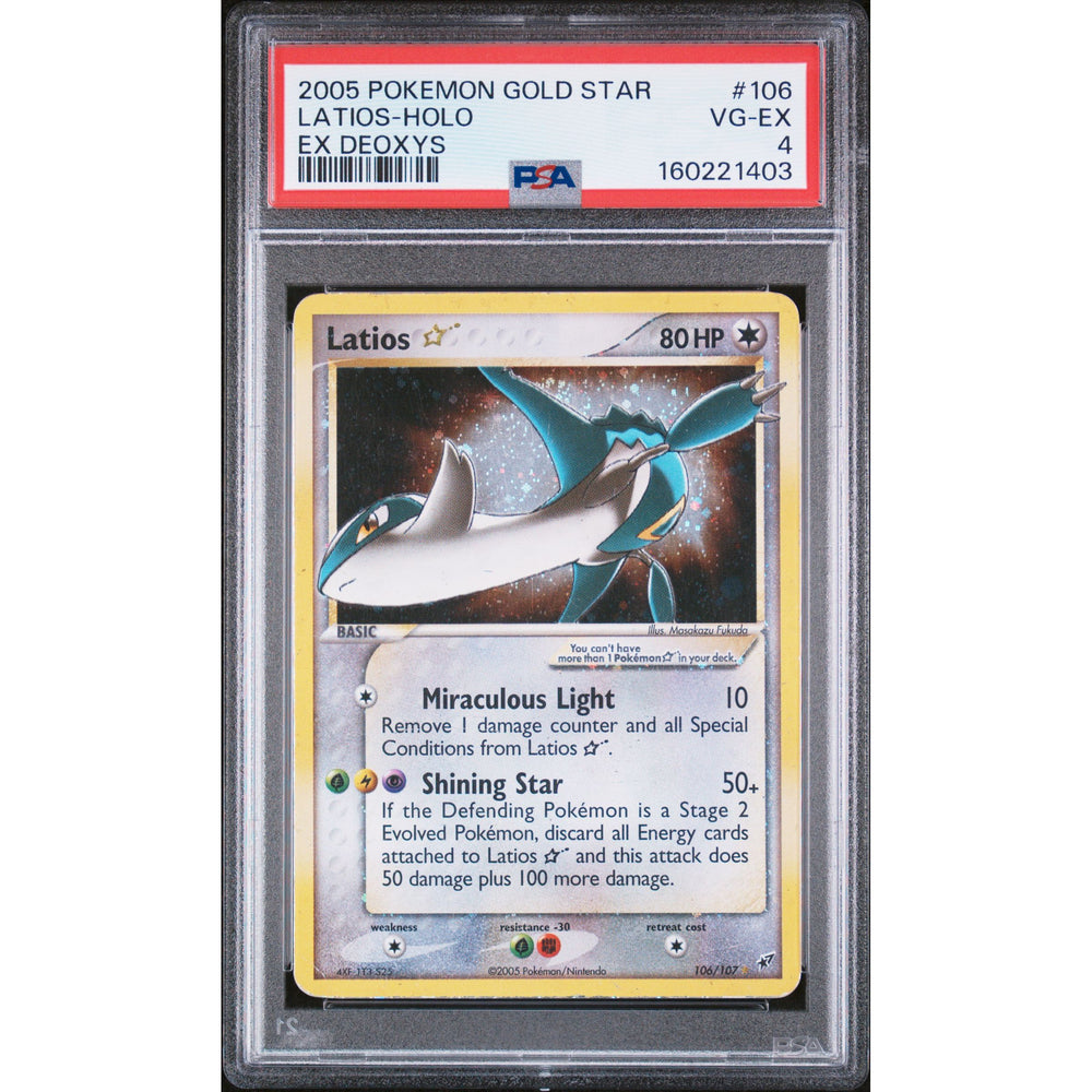 Pokémon TCG: Latios Gold Star #106 PSA 4 - Deoxys