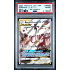 Pokémon TCG: Espeon & Deoxys GX SM240 PSA 8 - Sun & Moon Promo