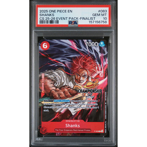 One Piece TCG: Shanks #083 PSA 10-157156758