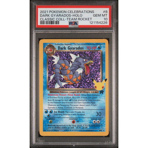 Pokémon TCG: Dark Gyarados-Holo #8 PSA 10-121154226