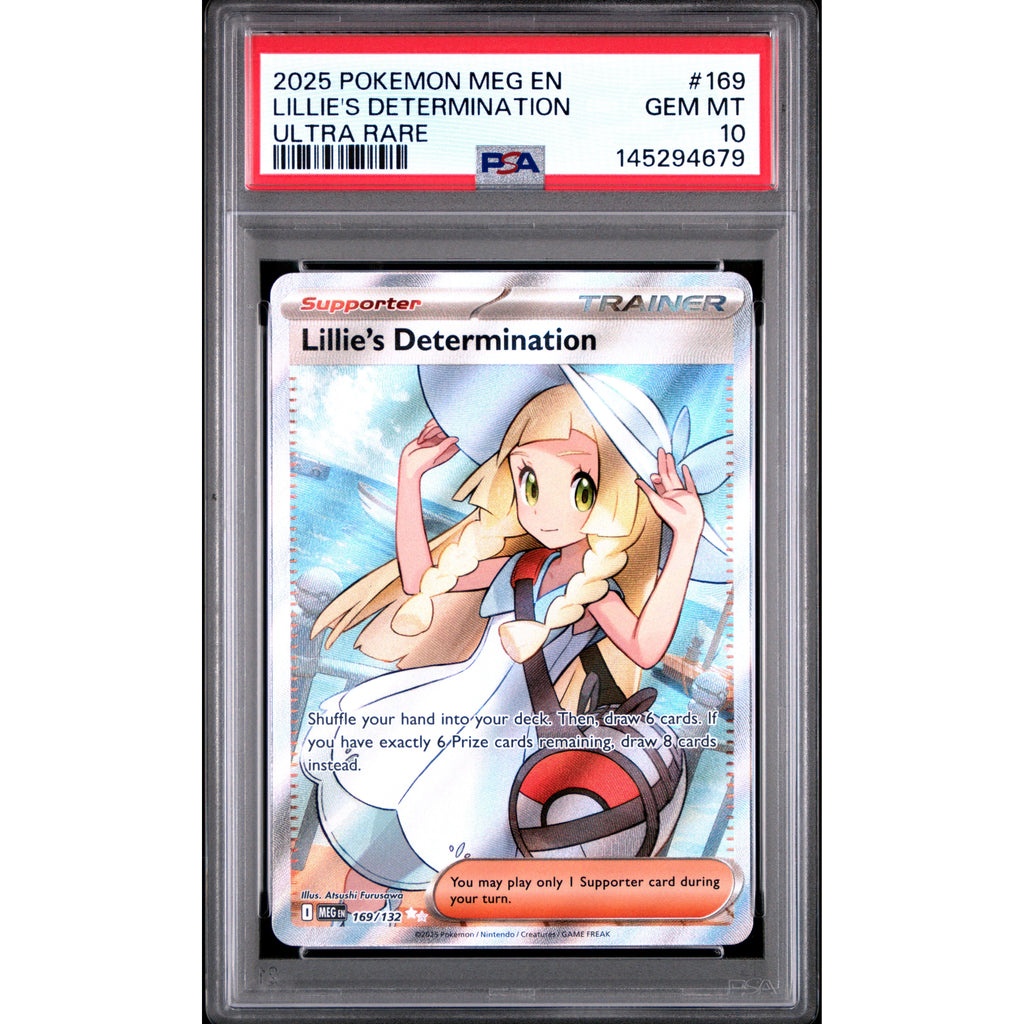 Pokémon TCG: Lillie's Determination #169 PSA 10 - Mega Evolution
