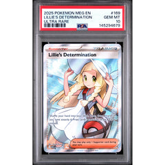 Pokémon TCG: Lillie's Determination #169 PSA 10 - Mega Evolution