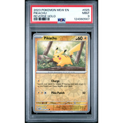 Pokémon TCG: Pikachu [Reverse Holo] #025 PSA 9 - 151