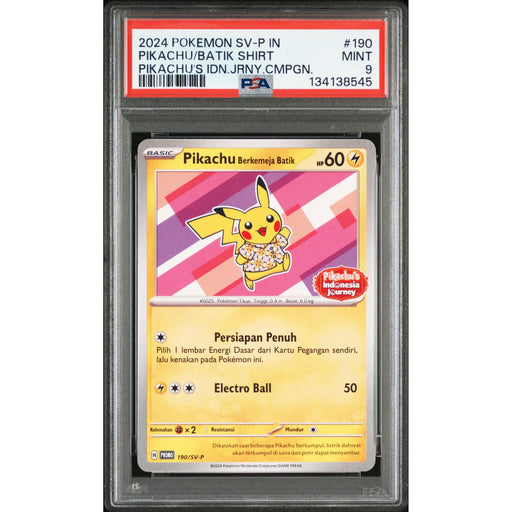 Pokémon TCG: Pikachu Batik Shirt #190 PSA 9-134138545