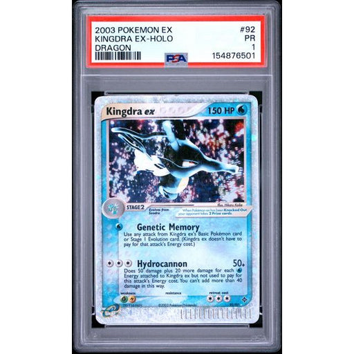Pokémon TCG: Kingdra Ex Holo #92 PSA 1-154876501