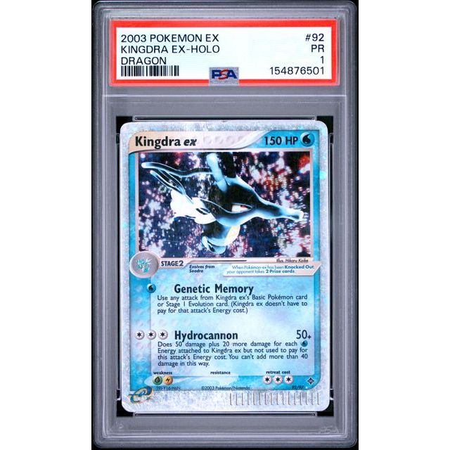 Pokémon TCG: Kingdra Ex Holo #92 PSA 1-154876501