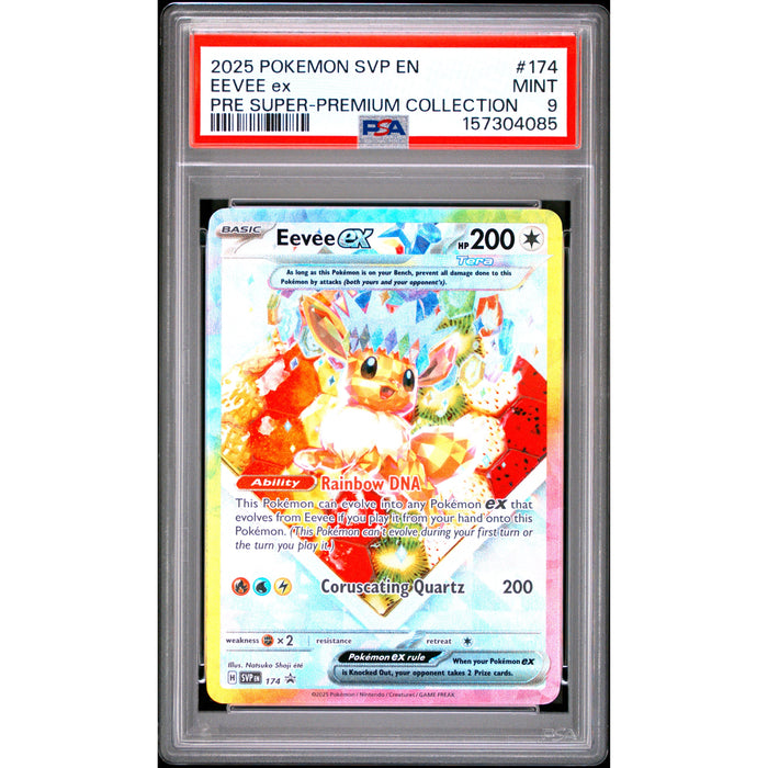 Pokémon TCG: Eevee Ex #174 PSA 9-157304085