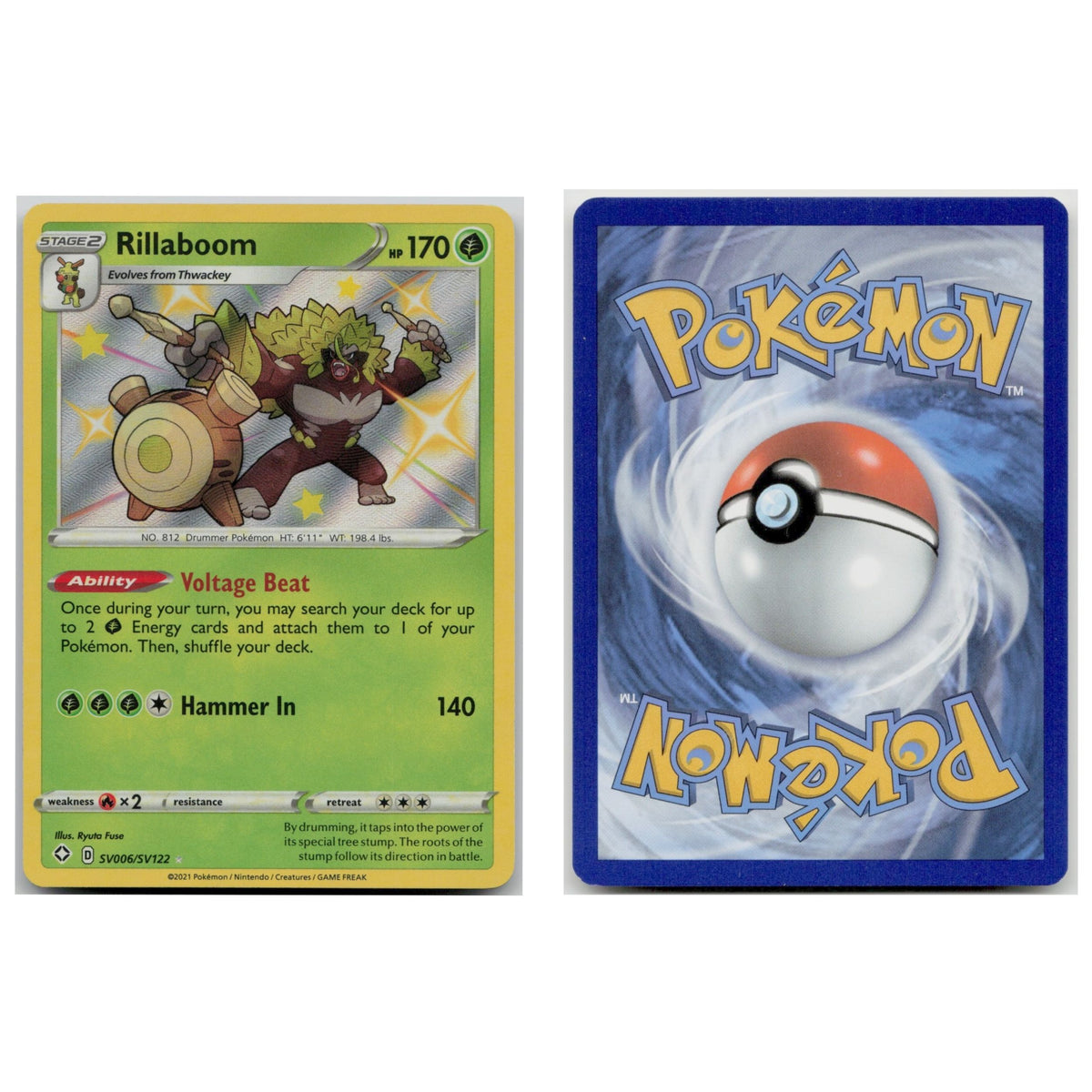 Pokémon TCG, Rillaboom (Shining Fates #SV6)
